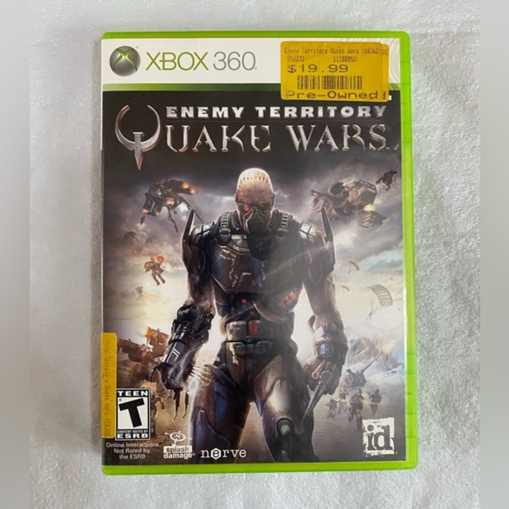 Microsoft Xbox 360 - Enemy Territory: Quake Wars Game - Used in good condition